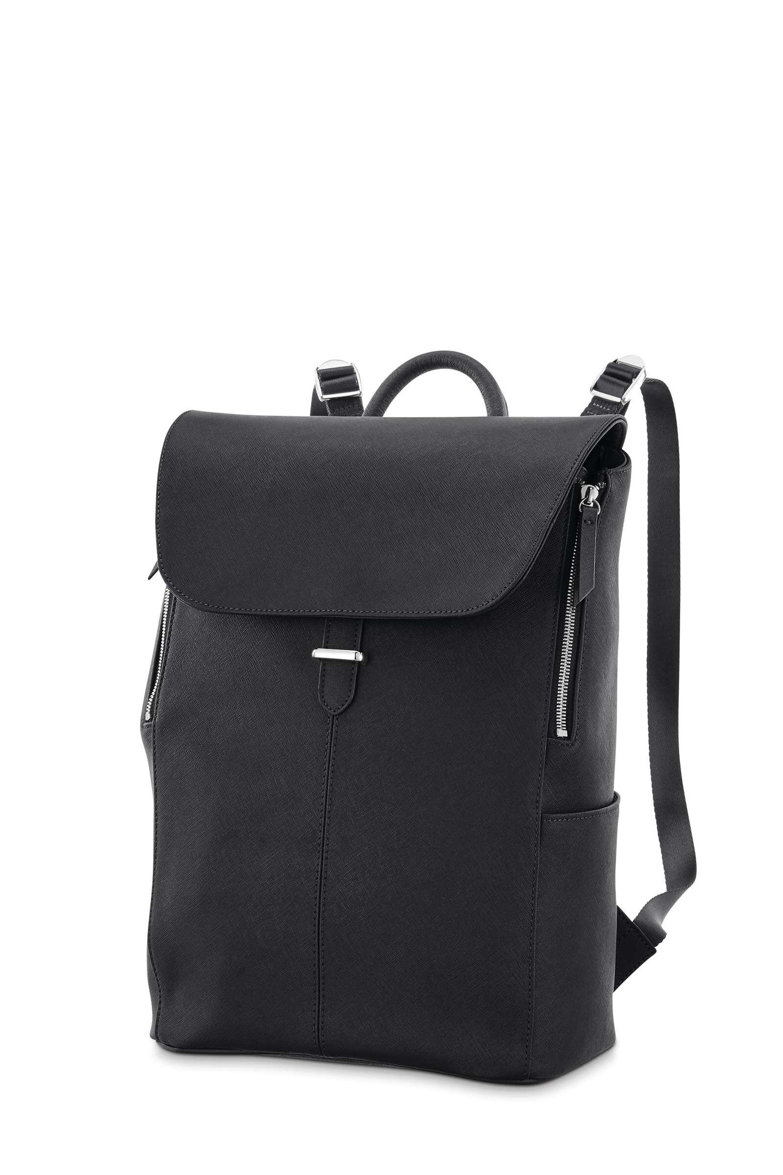 Samsonite Women Executive Leather Flap Backpack