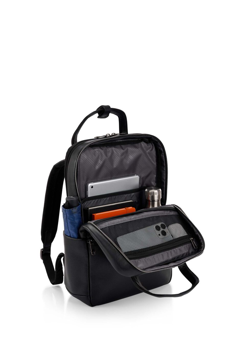 CLASSIC LEATHER 14.1'' LAPTOP BACKPACK WITH HANDLES