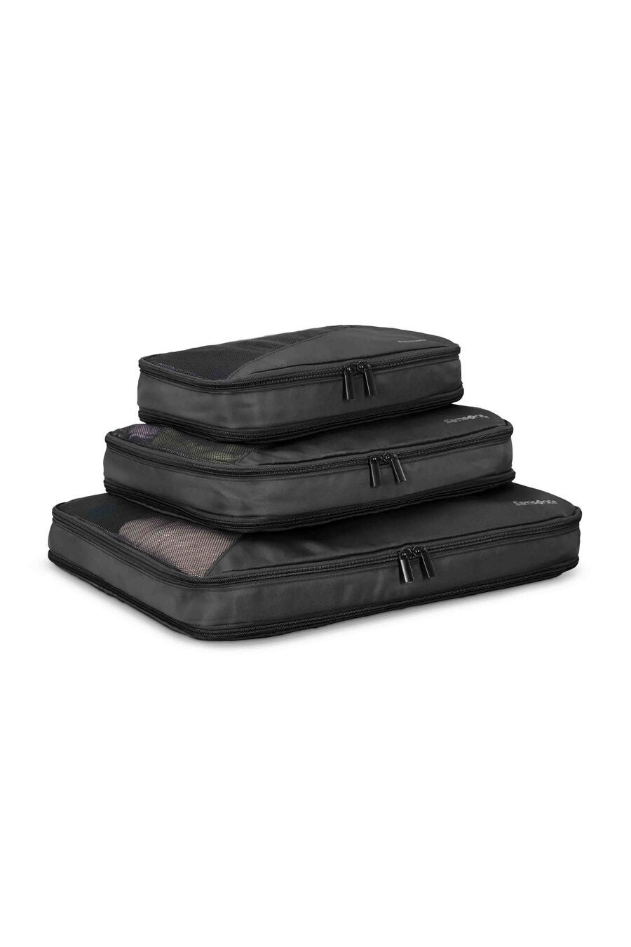 TRAVEL ESSENTIALS COMPRESSION PACKING CUBES (SET OF 3)