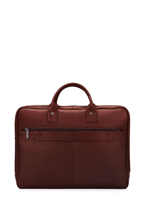 CLASSIC LEATHER 15.6'' LAPTOP TOPLOADER BRIEFCASE