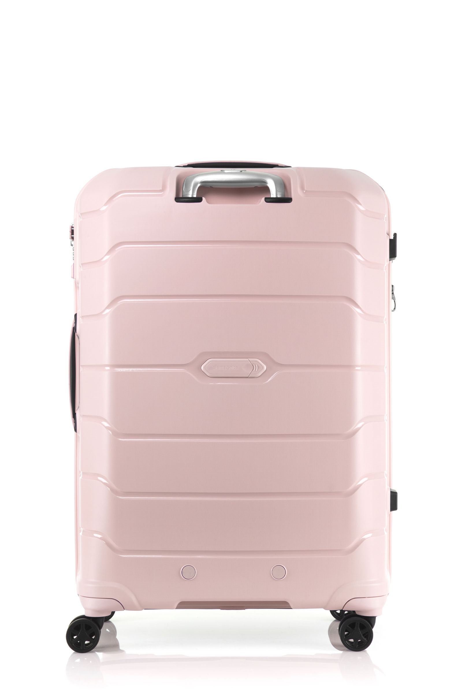 Samsonite pink top hard shell luggage