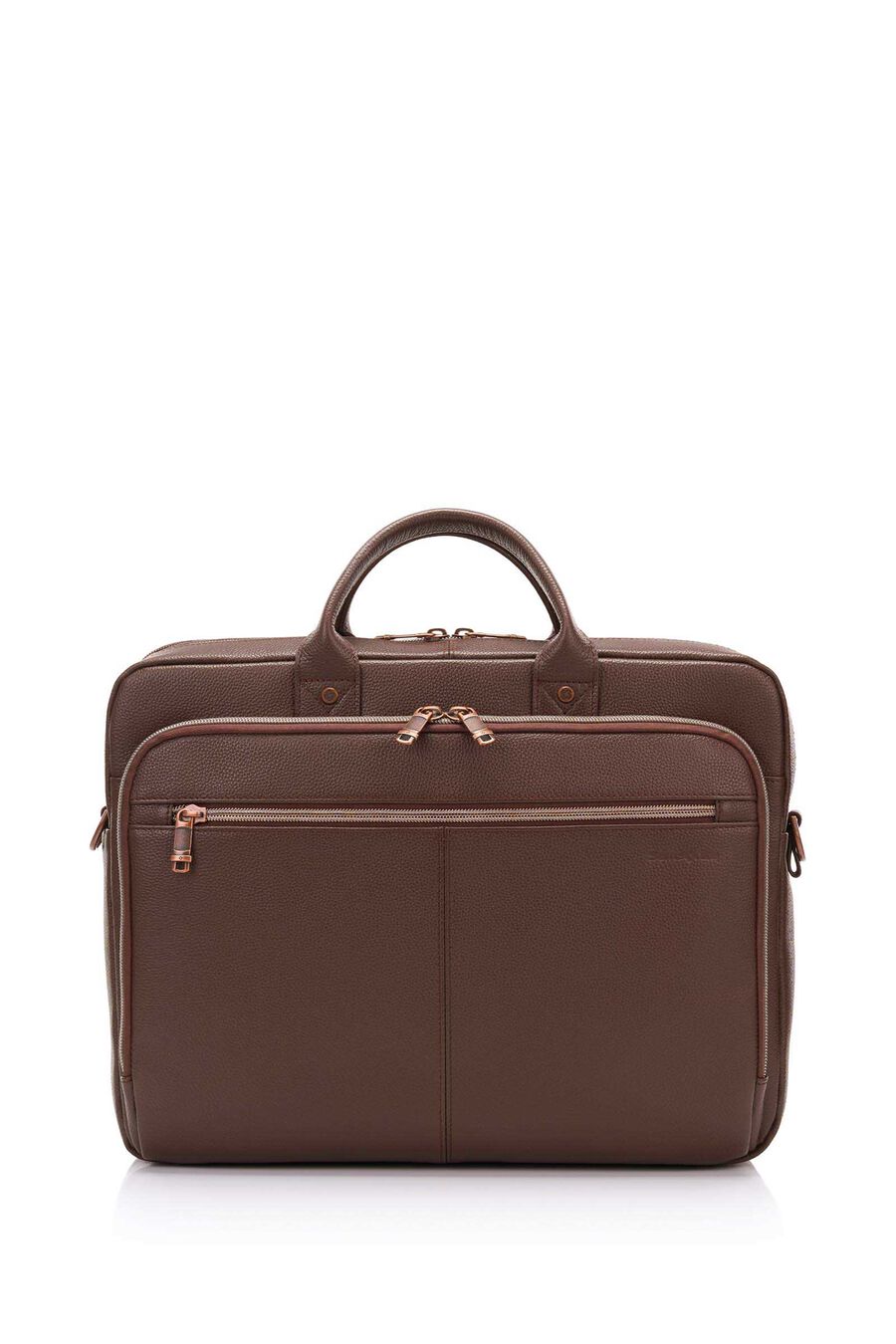 CLASSIC LEATHER 15.6'' LAPTOP TOPLOADER BRIEFCASE