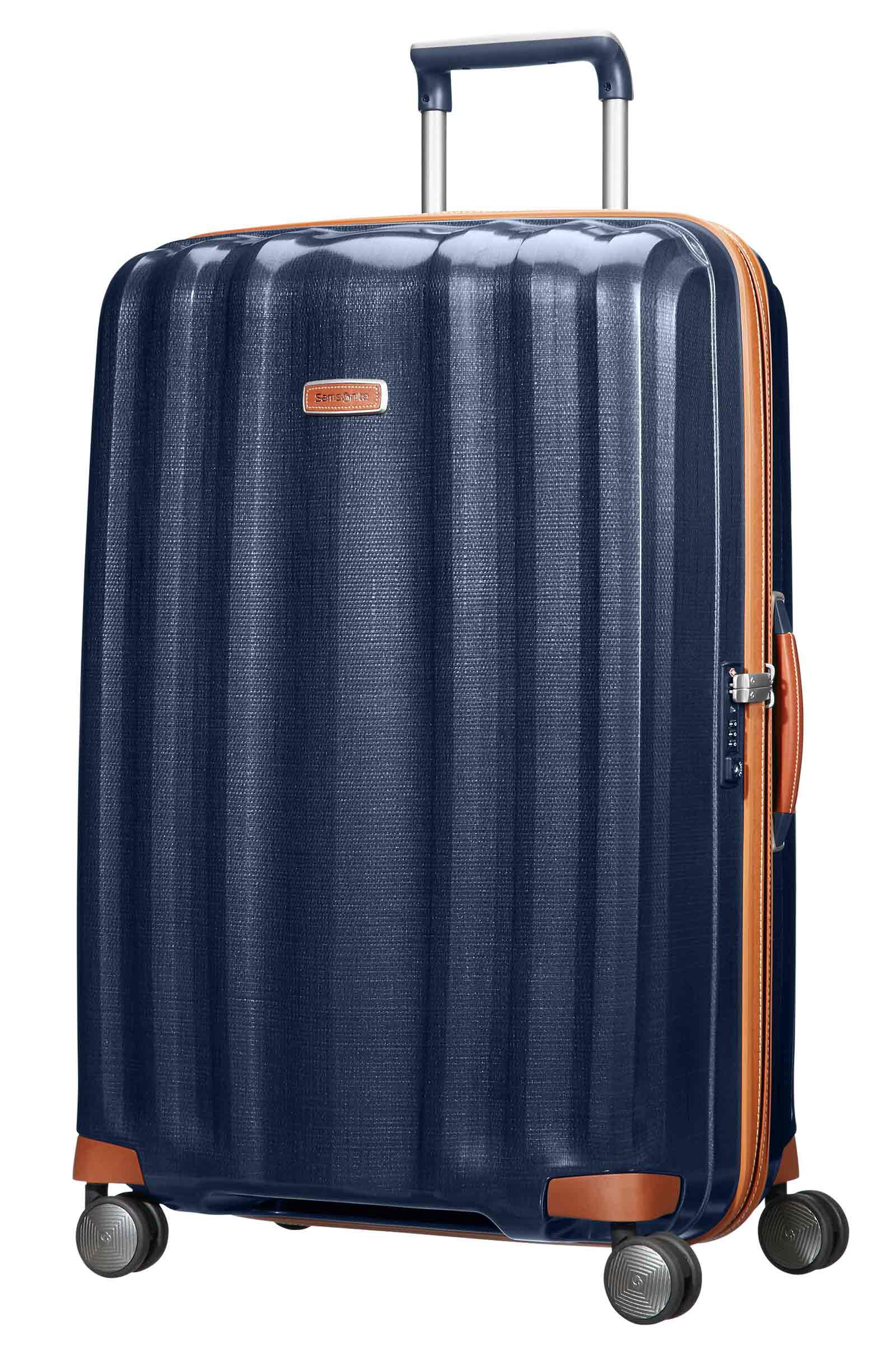 Samsonite luggage with leather trim sales