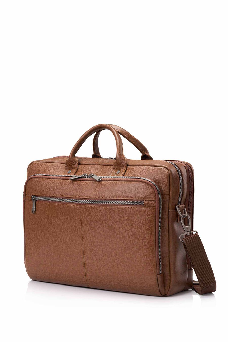 CLASSIC LEATHER 15.6'' LAPTOP TOPLOADER BRIEFCASE