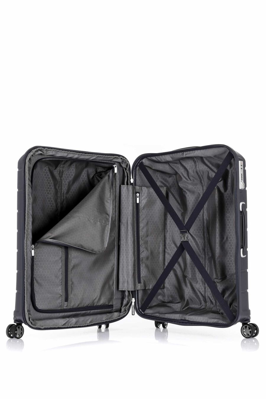 OC2LITE 2 PC SET EXPANDABLE BLACK (CARRY-ON & CHECK-IN)