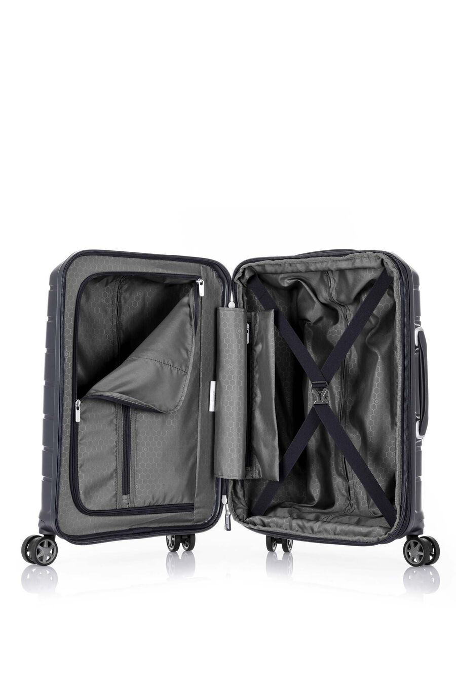 OC2LITE 2 PC SET EXPANDABLE BLACK (CARRY-ON & CHECK-IN)