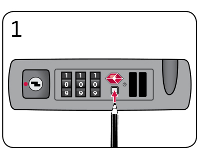 unlocking samsonite luggage lock