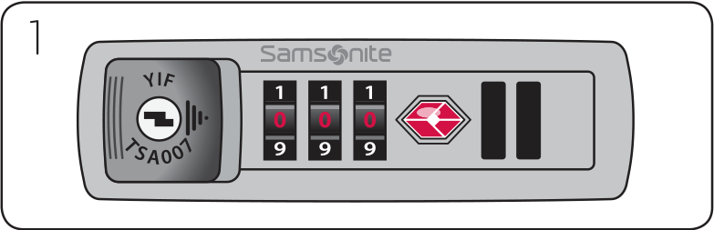 samsonite travel sentry lock instructions