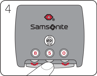 samsonite travel sentry lock instructions