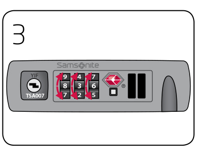 samsonite travel sentry lock instructions