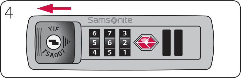 samsonite travel sentry lock instructions