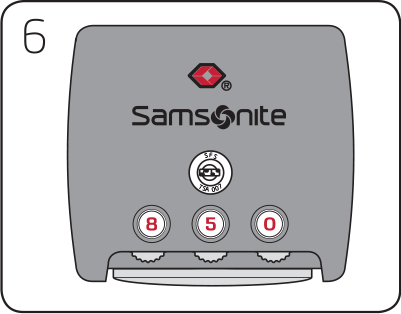 samsonite travel sentry lock instructions