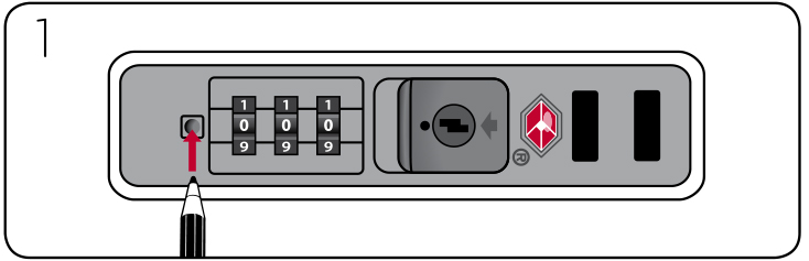 samsonite travel sentry lock instructions