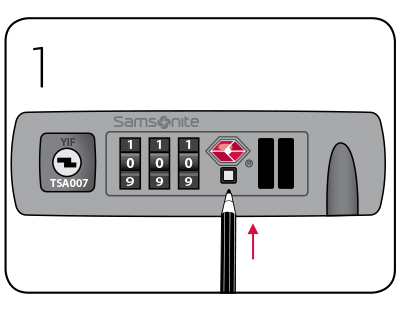 samsonite travel sentry lock instructions