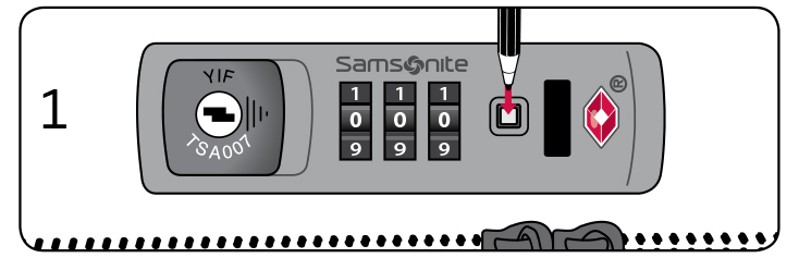 samsonite travel sentry lock instructions