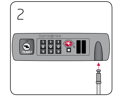 samsonite travel sentry lock instructions