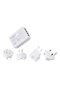 TRAVEL ACCESSORIES Universal 4 Port USB Travel Adaptor White medium | Samsonite