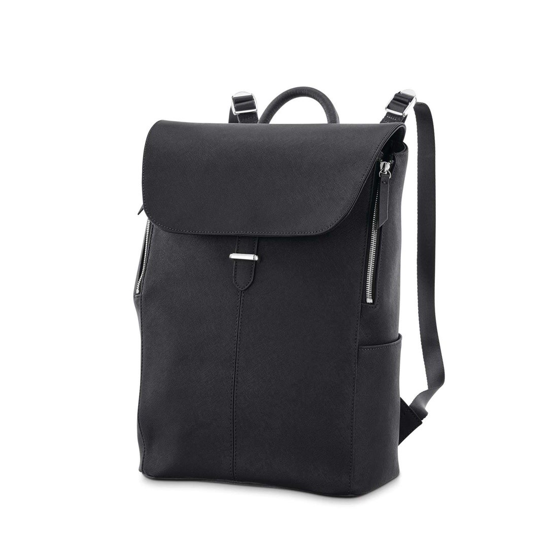 Samsonite Women Executive Leather Flap Backpack
