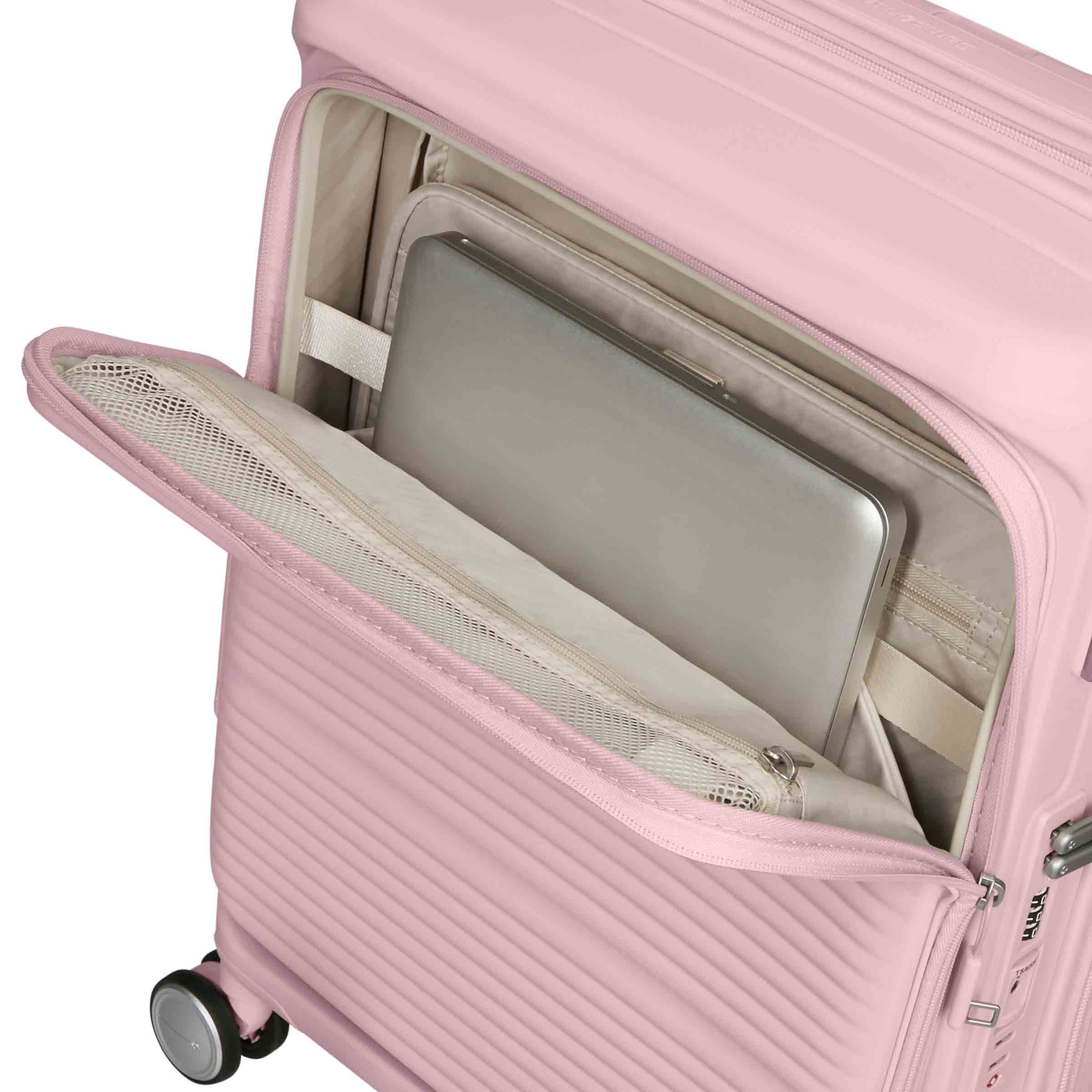 PARALUX HS CARRY-ON SMALL 55CM SUITCASE EXPANDABLE WITH 15'' LAPTOP FRONT POCKET